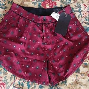 Rag & Bone 100%silk shorts